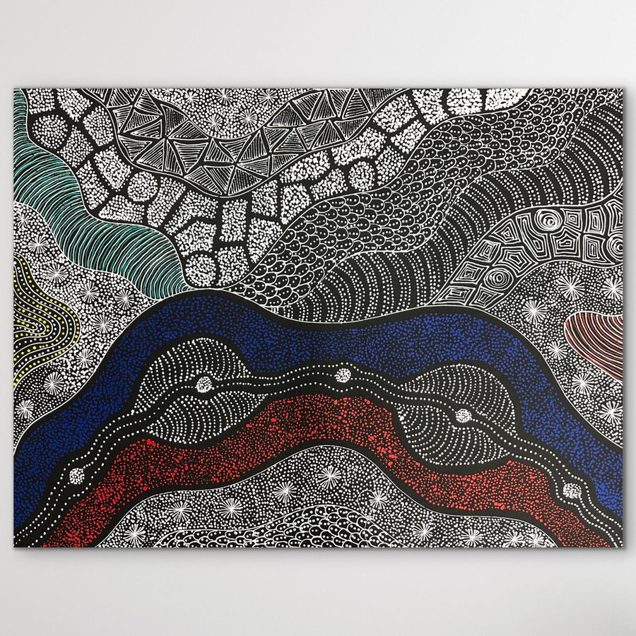Get your slice of the Australian Country "My Country" Rayleen Pula Price 93cm x 71cm