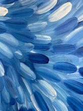 Load image into Gallery viewer, Close-up of blue and white bush medicine brush strokes