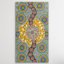 Load image into Gallery viewer, "Ladies Gathering Bush Tucker" Justine Anderson 137cm x 75cm