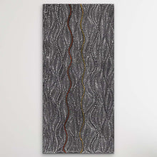 Load image into Gallery viewer, Flow pattern Aboriginal painting Seed Dreaming by Marshall Jangala Robertson with fine dots and cultural significance