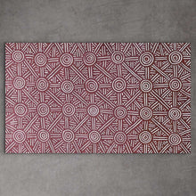 Load image into Gallery viewer, flowing dot art Seed Dreaming painting by Marshall Jangala Robertson showing graceful movement and cultural storytelling