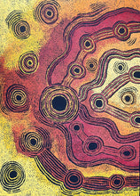 Load image into Gallery viewer, Colorful dot painting design with circular patterns on a textured background