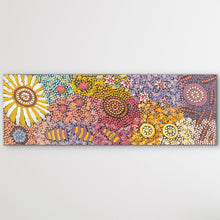 Load image into Gallery viewer, Aboriginal Painting displayed horizontal on white wall