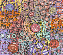 Load image into Gallery viewer, Red yellows and greens depicting landscapes of central Australia