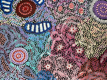 Load image into Gallery viewer, Patterned section of Aboriginal artwork Grandmother's Country by Michelle Possum Nungurrayi