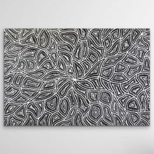 Load image into Gallery viewer, High quality Aboriginal canvas print Water Dreaming by Marshall Jangala Robertson showing intricate patterns and storytelling