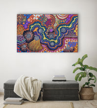 Load image into Gallery viewer, "My Country" Damien and Yilpi Marks 152cm x 95cm