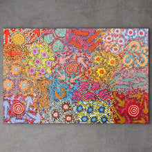 Load image into Gallery viewer, "Grandmothers Country" original Aboriginal painting by Michelle Possum Nungurrayi, 70cm x 103cm - authentic Indigenous Australian artwork