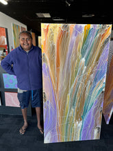 Load image into Gallery viewer, "Pantu (Salt Lake)" Janice Stanley 171cm x 89cm