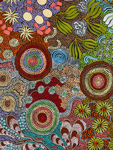 Load image into Gallery viewer, "Budgerigar Dreaming & Bush Tucker Story" Julieanne Nungurrayi Turner 200cm x 131cm