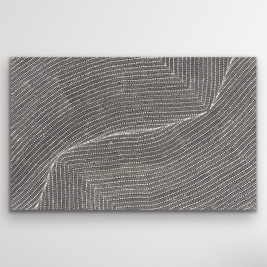 "Bush Onion" original Aboriginal painting by Tansy Martin, 141cm x 89cm - authentic Indigenous Australian artwork