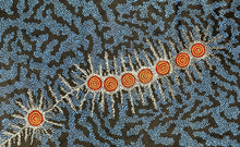 Load image into Gallery viewer, "Seven Sisters Dreaming" Michelle Possum Nungurrayi 140cm x 88cm