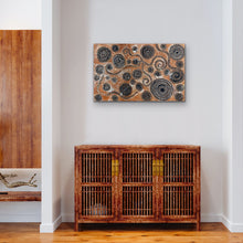 Load image into Gallery viewer, "Minyma Malilu" by Carolanne Ken - detail view of Aboriginal painting, 114cm x 73cm