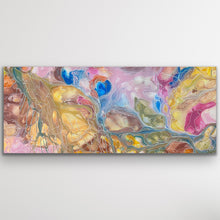Load image into Gallery viewer, Colorful abstract painting on a white wall