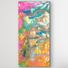 Load image into Gallery viewer, Original Aboriginal artwork Pantu Salt Lake by Janice Stanley measuring 177cm x 86cm inspired by sacred salt lakes near Mount Conner