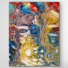 Load image into Gallery viewer, Detail of Pantu Salt Lake Aboriginal painting by Janice Stanley from the APY Lands