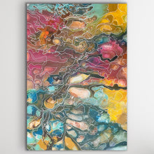 Load image into Gallery viewer, Original Aboriginal artwork Pantu Salt Lake by Janice Stanley depicting sacred salt lakes near Mount Conner in the APY Lands