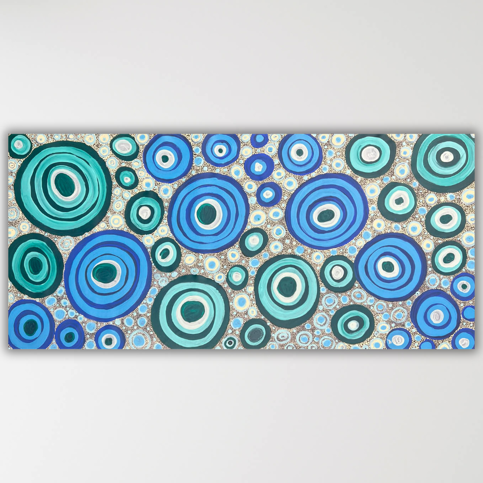Joanne ken original painting rock holes