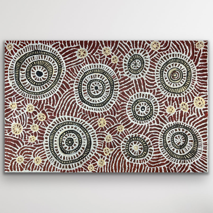 Kapi Tjukul Rock Holes by Yaritji Heffernan, original Aboriginal painting from the APY Lands