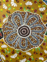 Load image into Gallery viewer, "Ladies Gathering Bush Tucker" Justine Anderson 137cm x 75cm close up painting