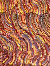 Load image into Gallery viewer, Close up section of Sand Dunes Tali painting by Maureen Nampijinpa Hudson