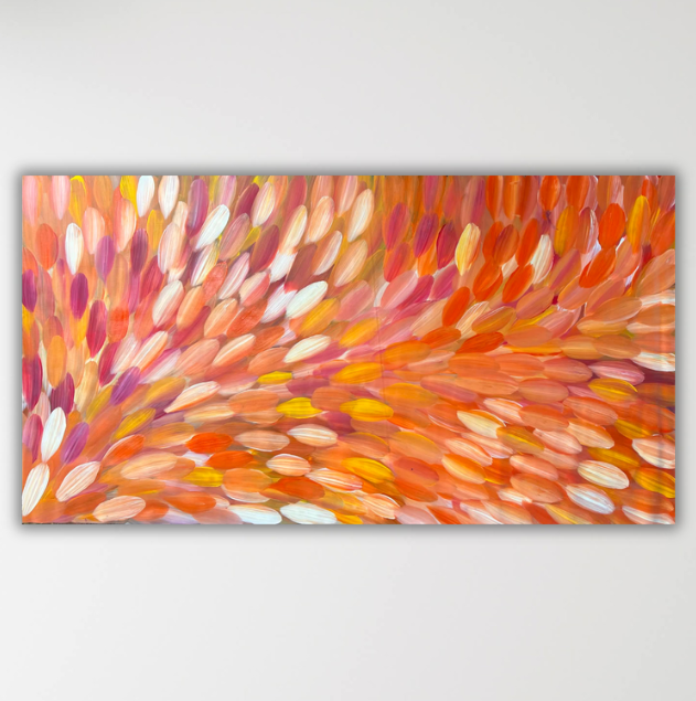 "Medicine Leaves" Gloria Petyarre (Pitjara) 196cm x 104cm hero image