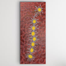 Load image into Gallery viewer, Vertical Aboriginal painting Seven Sisters Dreaming by Michelle Possum Nungurrayi