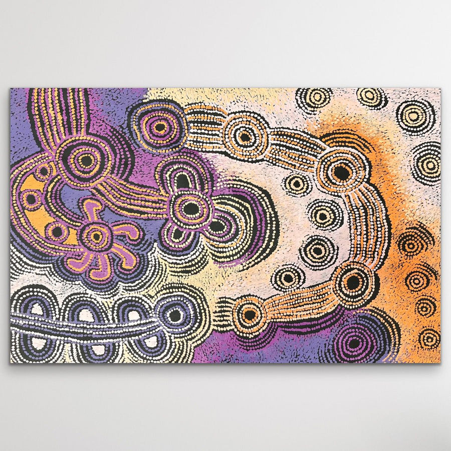 "Minyma Malilu" original Aboriginal painting by Teresa Baker, 100cm x 61cm - authentic Indigenous Australian artwork