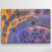 Load image into Gallery viewer, Original Aboriginal painting Minyma Malilu by Teresa Baker depicting the Malilu creation story through layered dot work and ceremonial symbols.