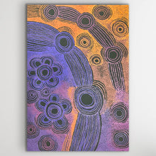 Load image into Gallery viewer, Close up detail of Minyma Malilu highlighting Teresa Baker’s precise dot technique and symbolic representation of Malilu’s journey.