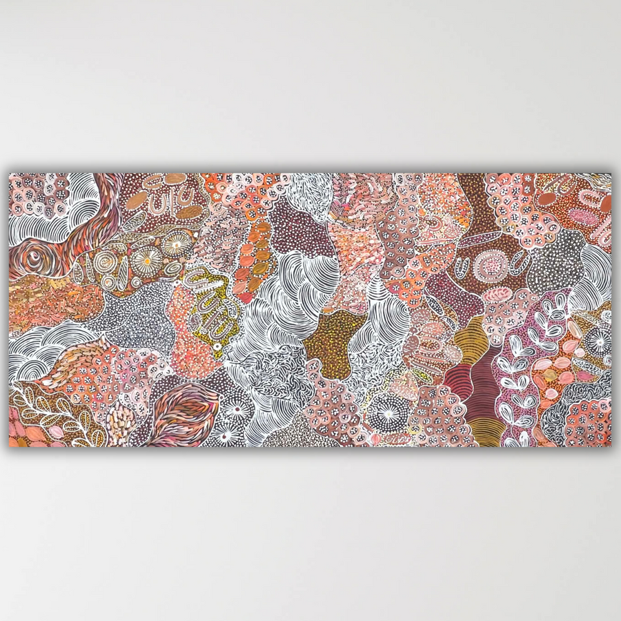 "My Country (Utopia)" Janet Golder Kngwarreye 196cm x 89cm