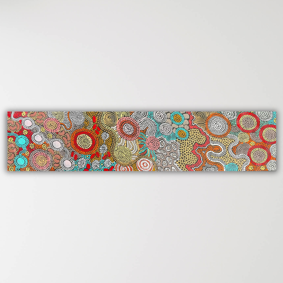 "My Country and Bush Tucker" Julieanne Turner Nungurrayi 121cm x 28cm