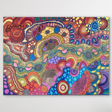 Load image into Gallery viewer, "My Country" Damien and Yilpi Marks 202cm x 148cm Large Indigenous Artwork