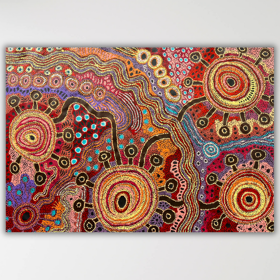 "Nguru Munu Tjukula" Audrey Brumby 144cm x 100cm