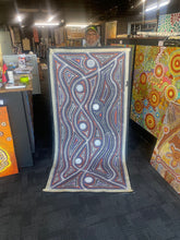 Load image into Gallery viewer, Original Aboriginal painting Seed Dreaming by Marshall Jangala Robertson showing fluid movement and storytelling through dot work