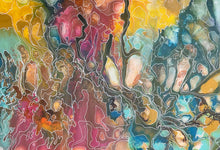 Load image into Gallery viewer, APY Lands Aboriginal art painting Pantu Salt Lake by Janice Stanley inspired by culturally significant salt lakes and ancestral storylines