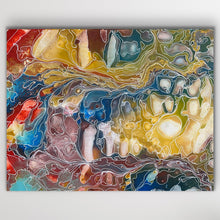 Load image into Gallery viewer, Original Aboriginal painting Pantu Salt Lake by Janice Stanley 115cm x 90cm canvas artwork