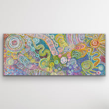 Load image into Gallery viewer, Full artwork view showcasing flowing circular forms and desert storytelling symbols.