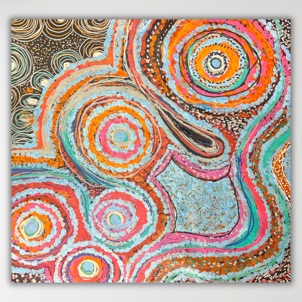 "Pututju" Rhoda Tjitayi 30cm x 30cm, original Aboriginal painting