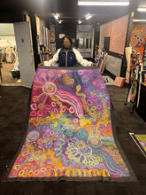 Load image into Gallery viewer, Rhoda with her painting at Art by Farquhar gallery