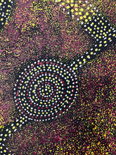 Load image into Gallery viewer, Detailed dot painting of bush plum by Roseanne Morton