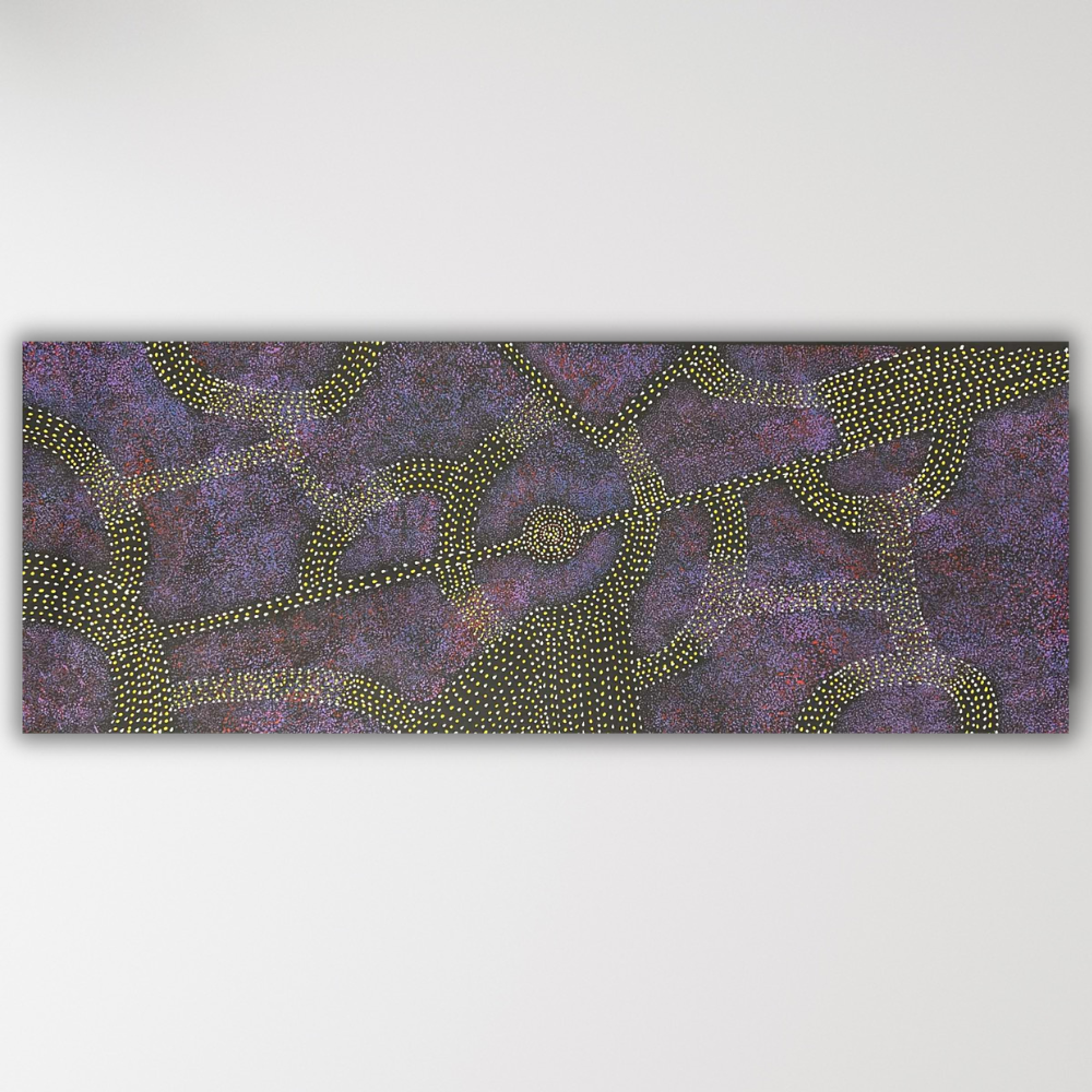 Bush Plum roseanne Morton Petyarre in purple tones