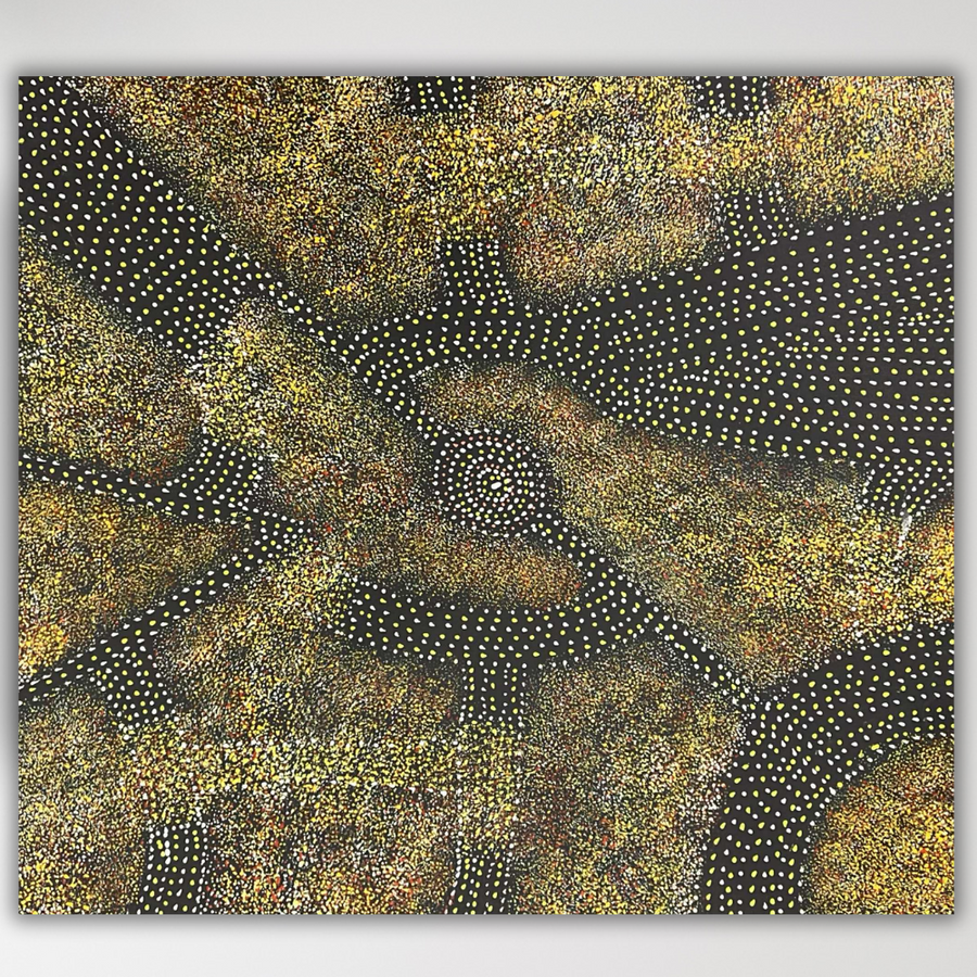 Bush Plum green and brown tones by Roseanne Morton