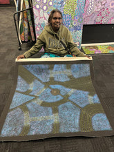 Load image into Gallery viewer, Roseanne artist photo with blue Bush plum