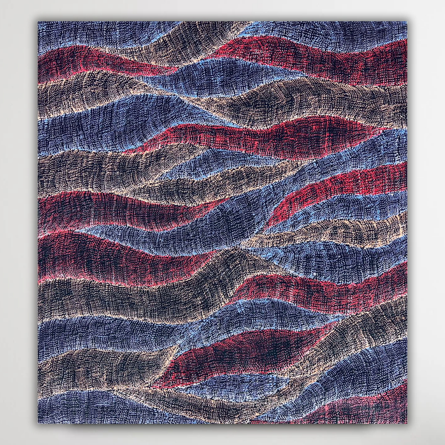 "Sand Dunes" Debbie Napaljarri Brown 88cm x 96cm