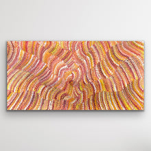 Load image into Gallery viewer, Winding dotted patterns reflect shifting dunes and desert light across the Central Australian landscape.