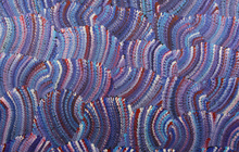 Load image into Gallery viewer, Maureen Nampijinpa Hudson "Sand Dunes (Night)" Print