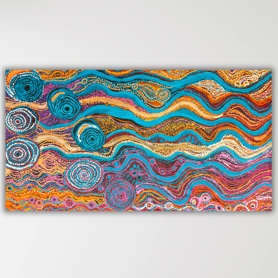 "Seven Sisters" Rhoda Tjitayi 149cm x 81cm