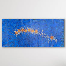 Load image into Gallery viewer, "Seven Sisters Dreaming" Michelle Possum Nungurrayi 193cm x 88cm