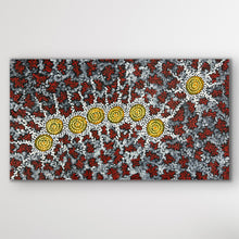 Load image into Gallery viewer, Aboriginal artwork Seven Sisters Dreaming by Michelle Possum Nungurrayi in vibrant tones